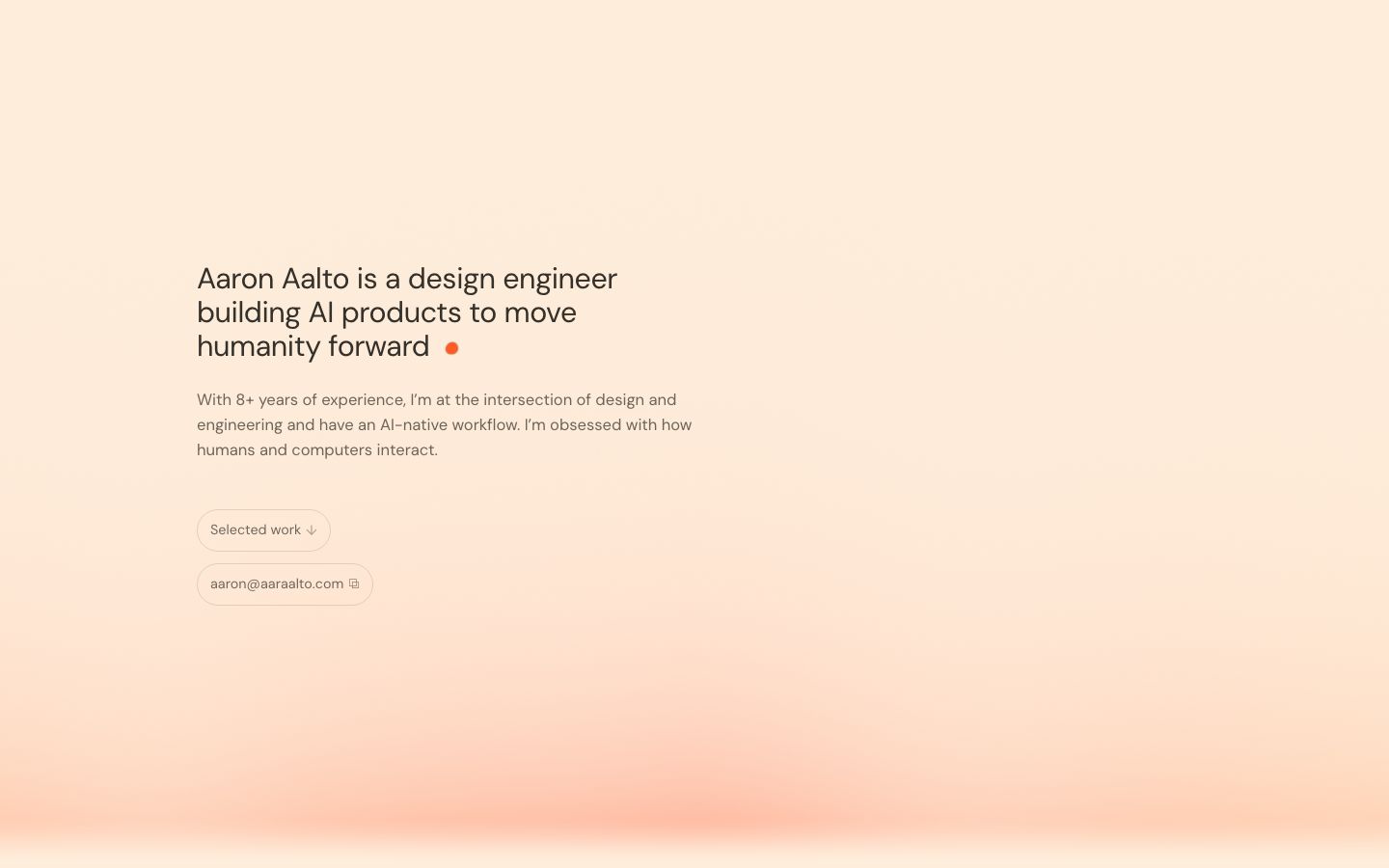 aaraalto.com — the captured page