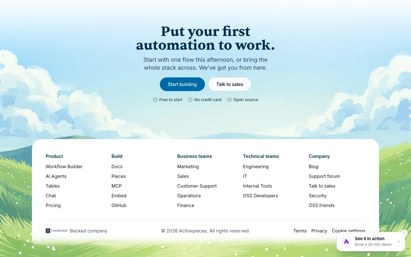 activepieces.com — Footer