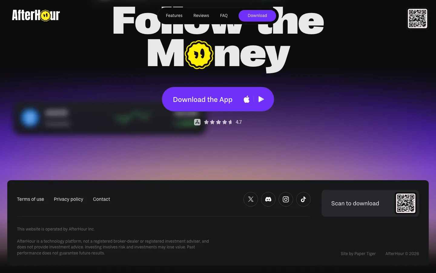 afterhour.com — Footer
