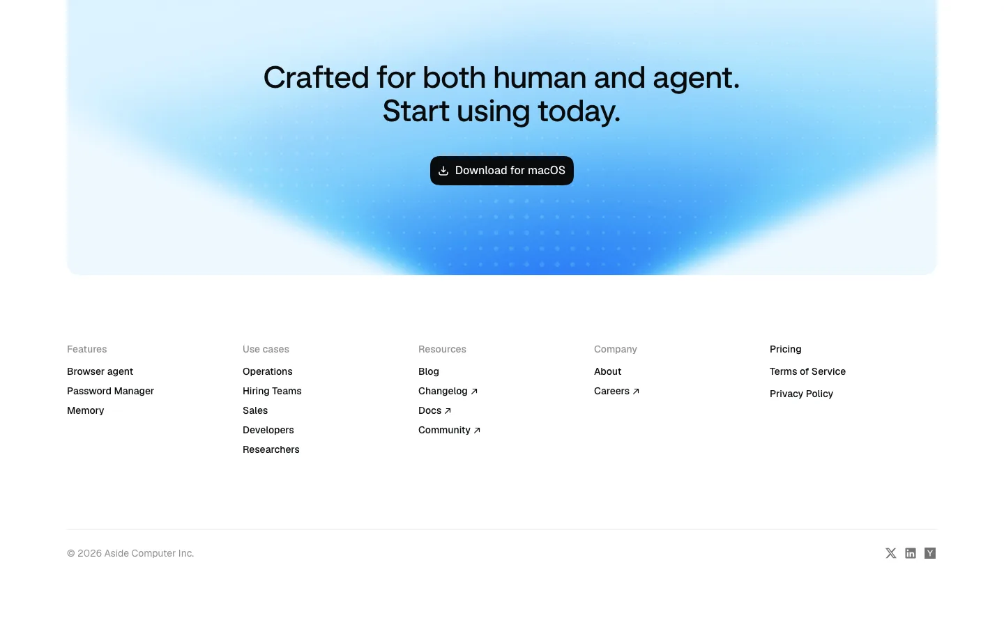 aside.com — Footer