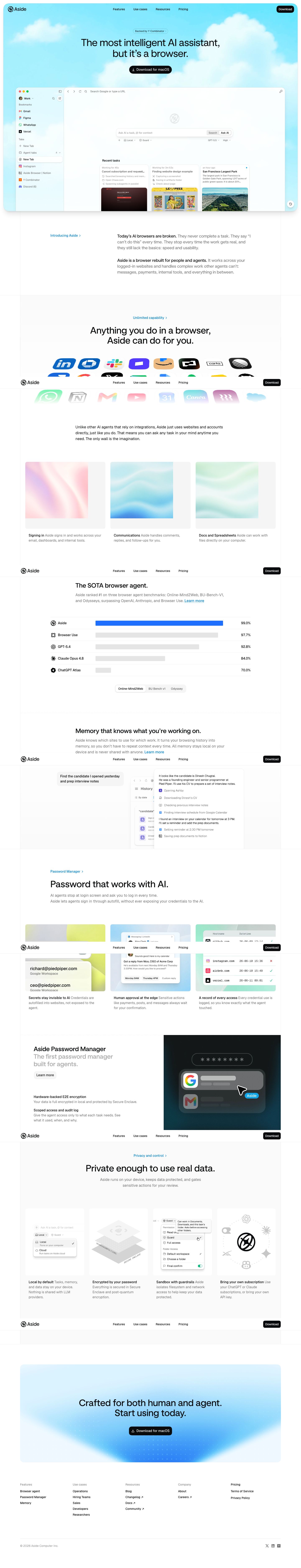 aside.com — the captured page