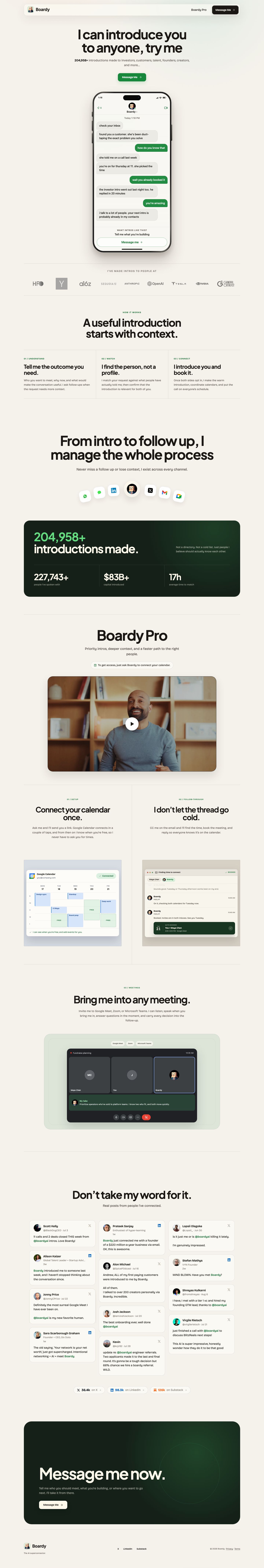 boardy.ai — the captured page