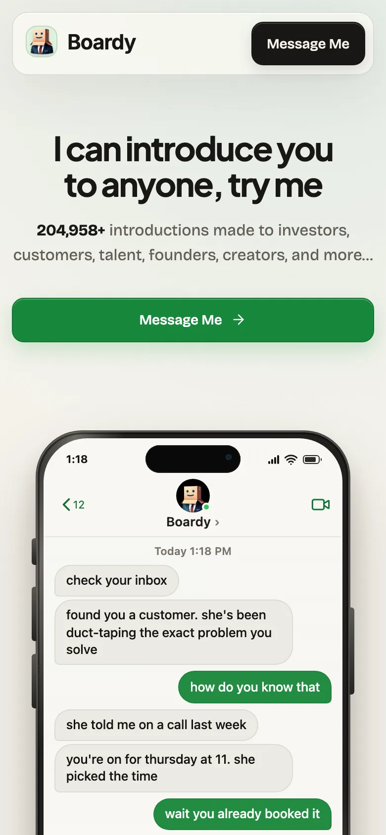 boardy.ai — Mobile