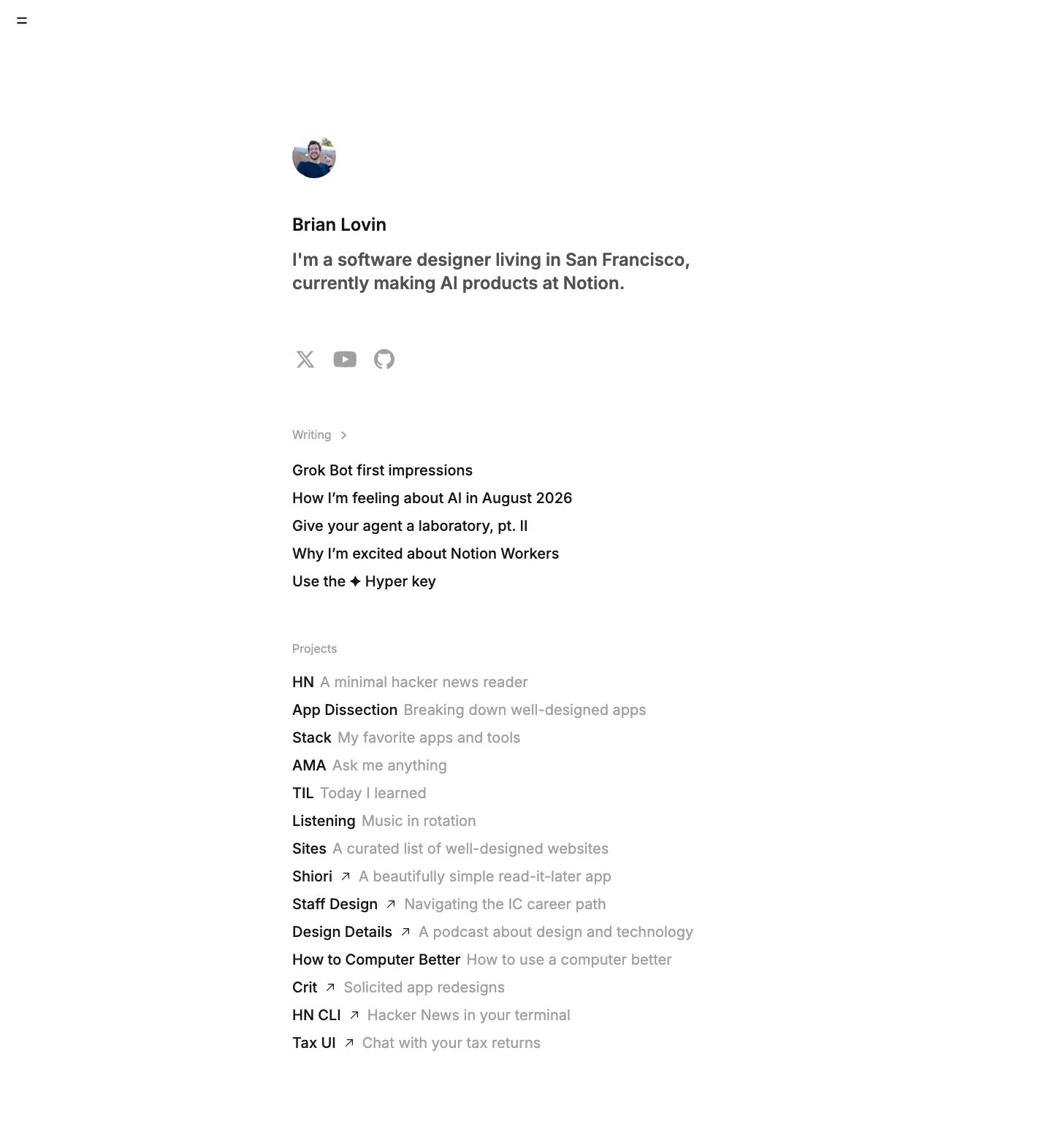 brianlovin.com — Full page