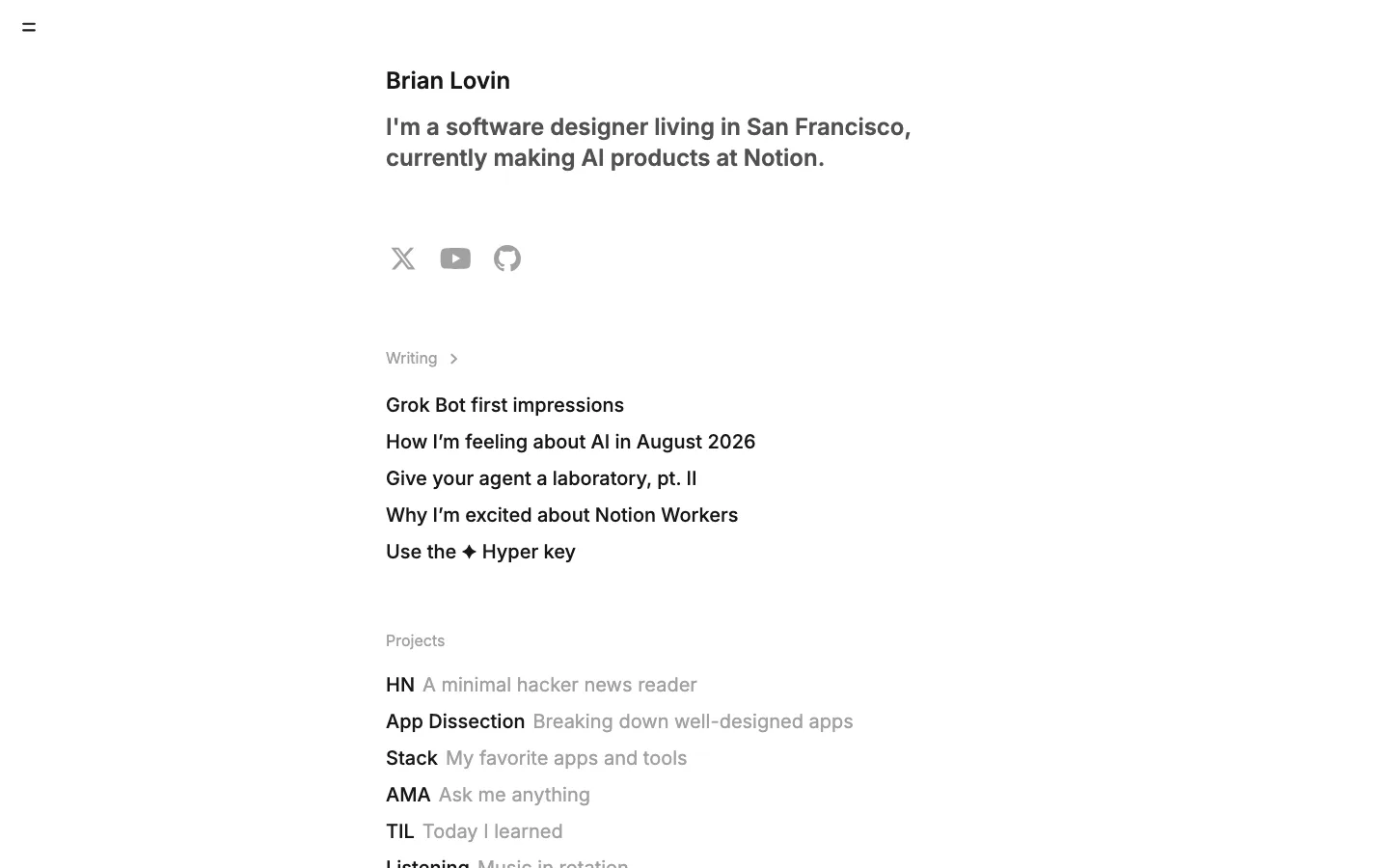 brianlovin.com — Section 1
