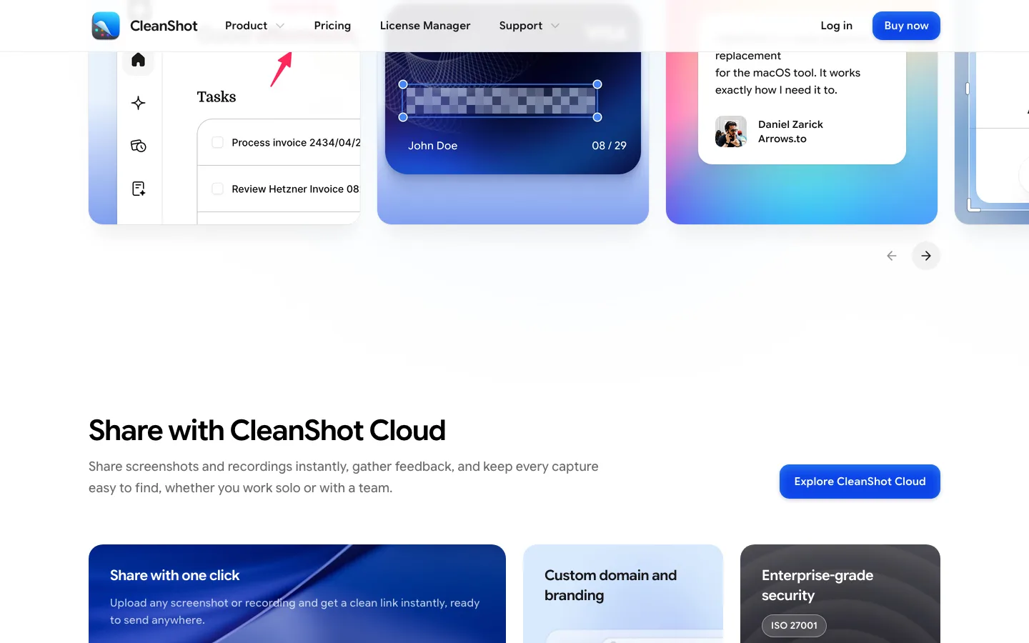 cleanshot.com — Section 1