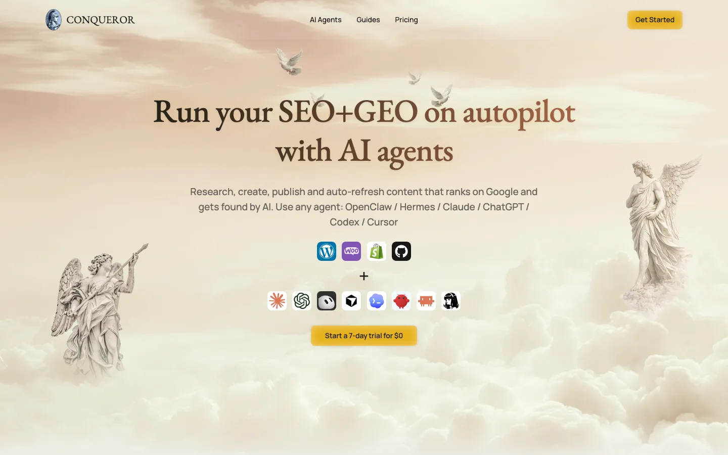 conquerorapp.com — Hero
