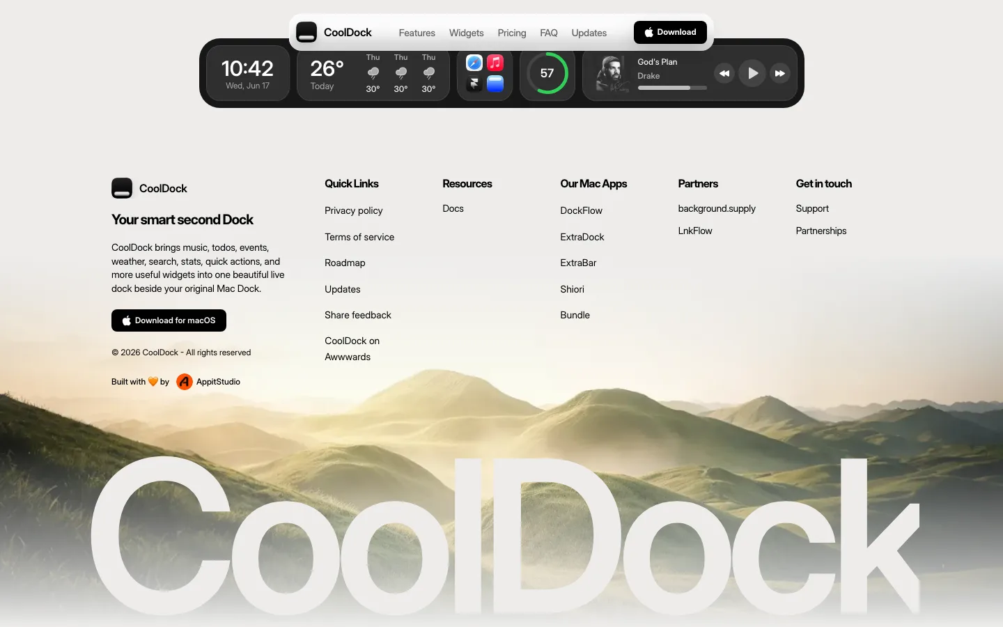 cooldock.app — Footer
