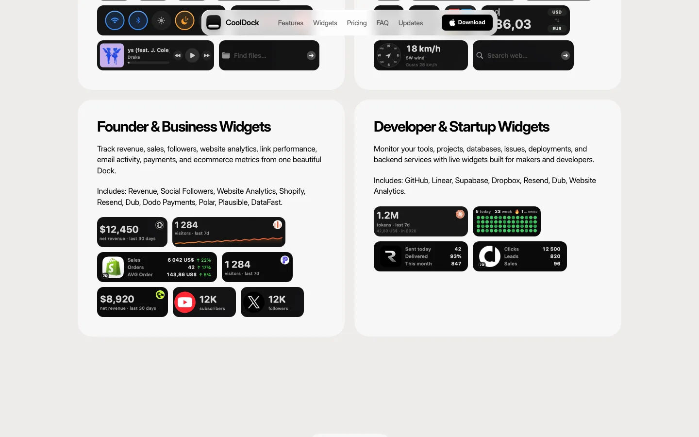 cooldock.app — Section 1