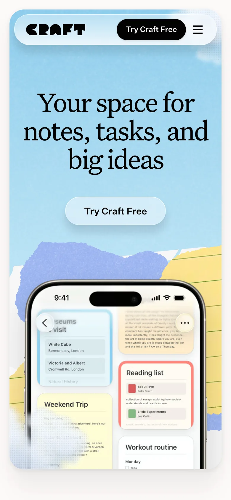 craft.do — Mobile