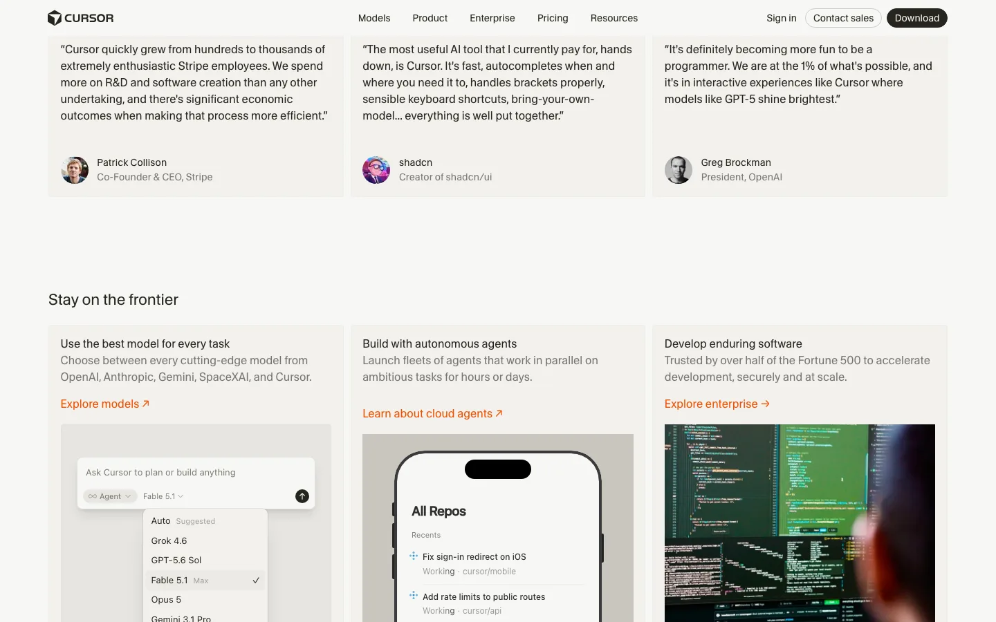 cursor.com — Section 2