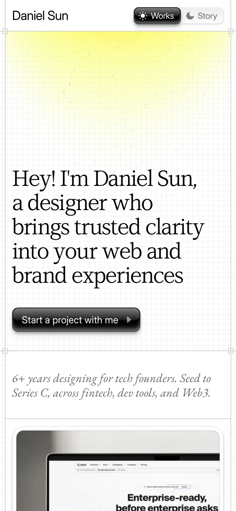 danielsun.space — Mobile