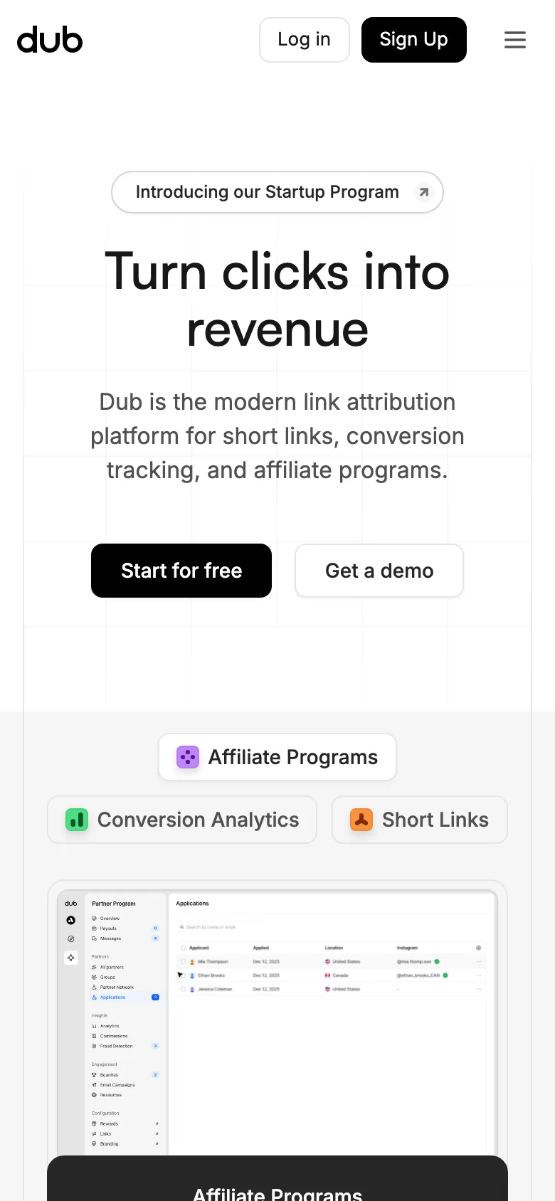 dub.co — Mobile