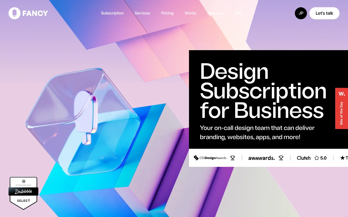 fancy.design — Hero