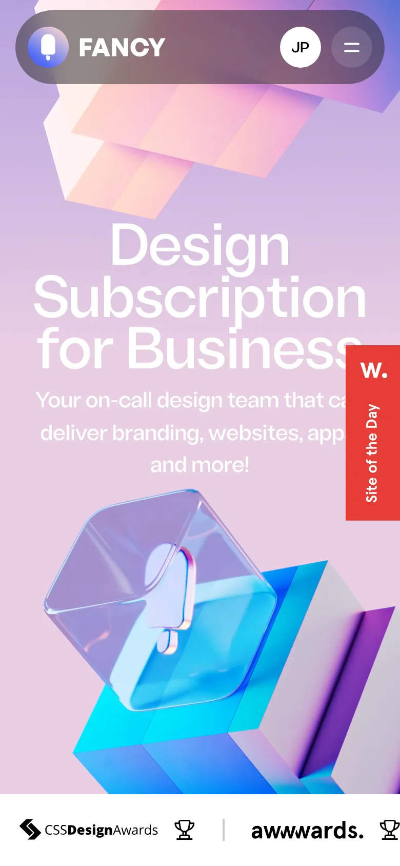 fancy.design — Mobile