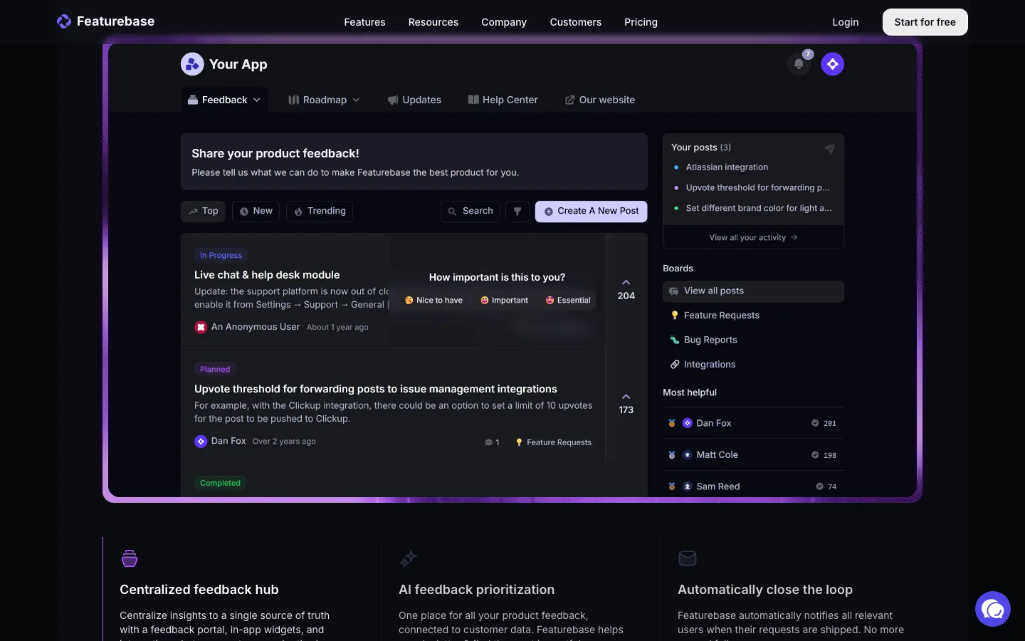 featurebase.app — Section 1