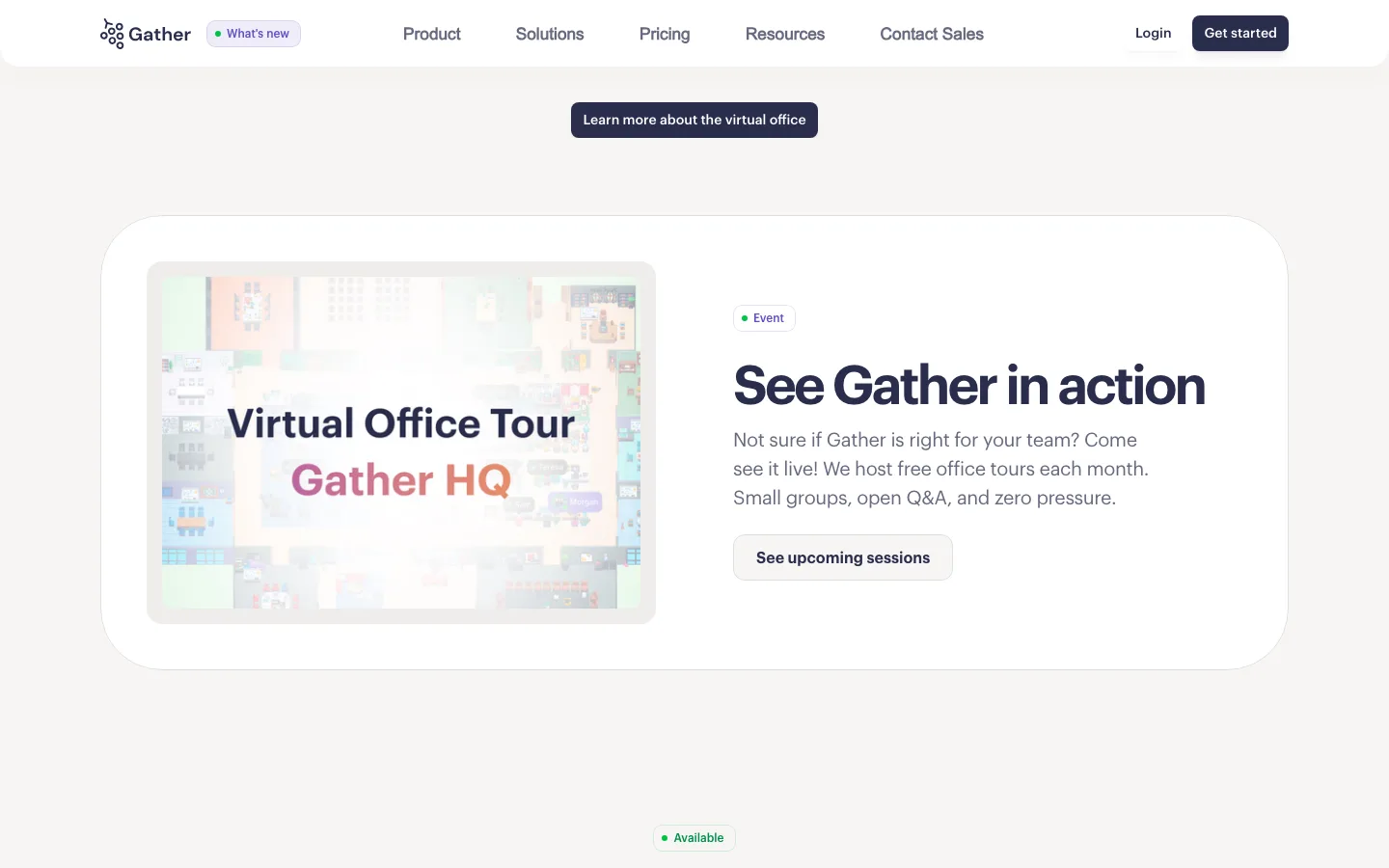 gather.town — Section 1