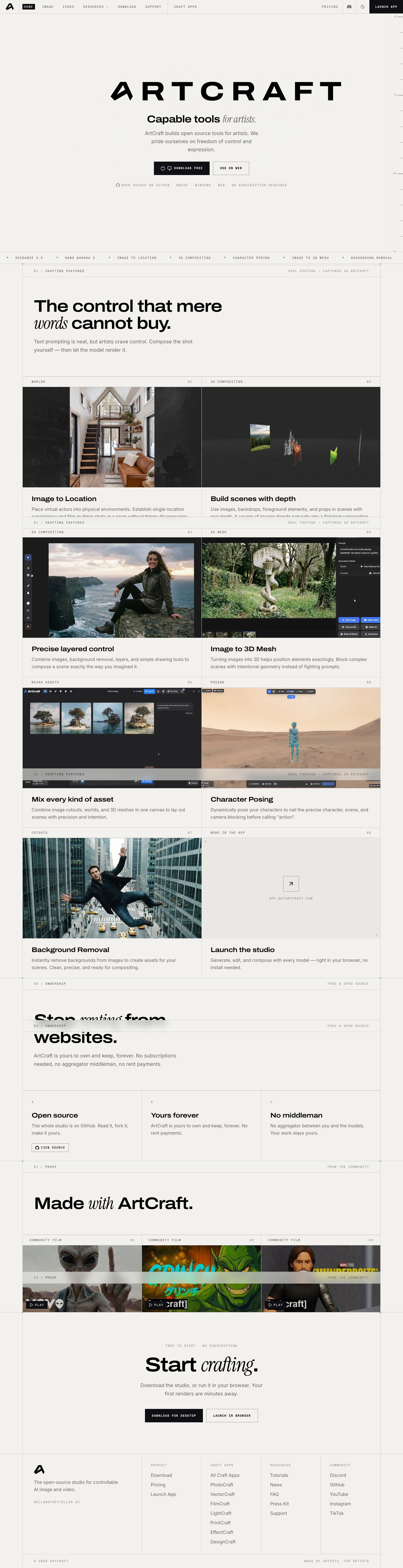 getartcraft.com — Full page