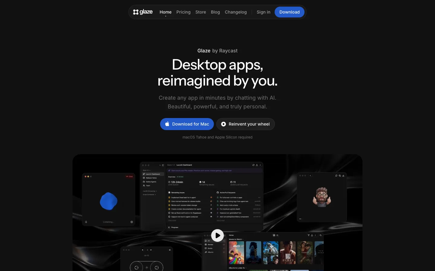 glaze.app — Hero