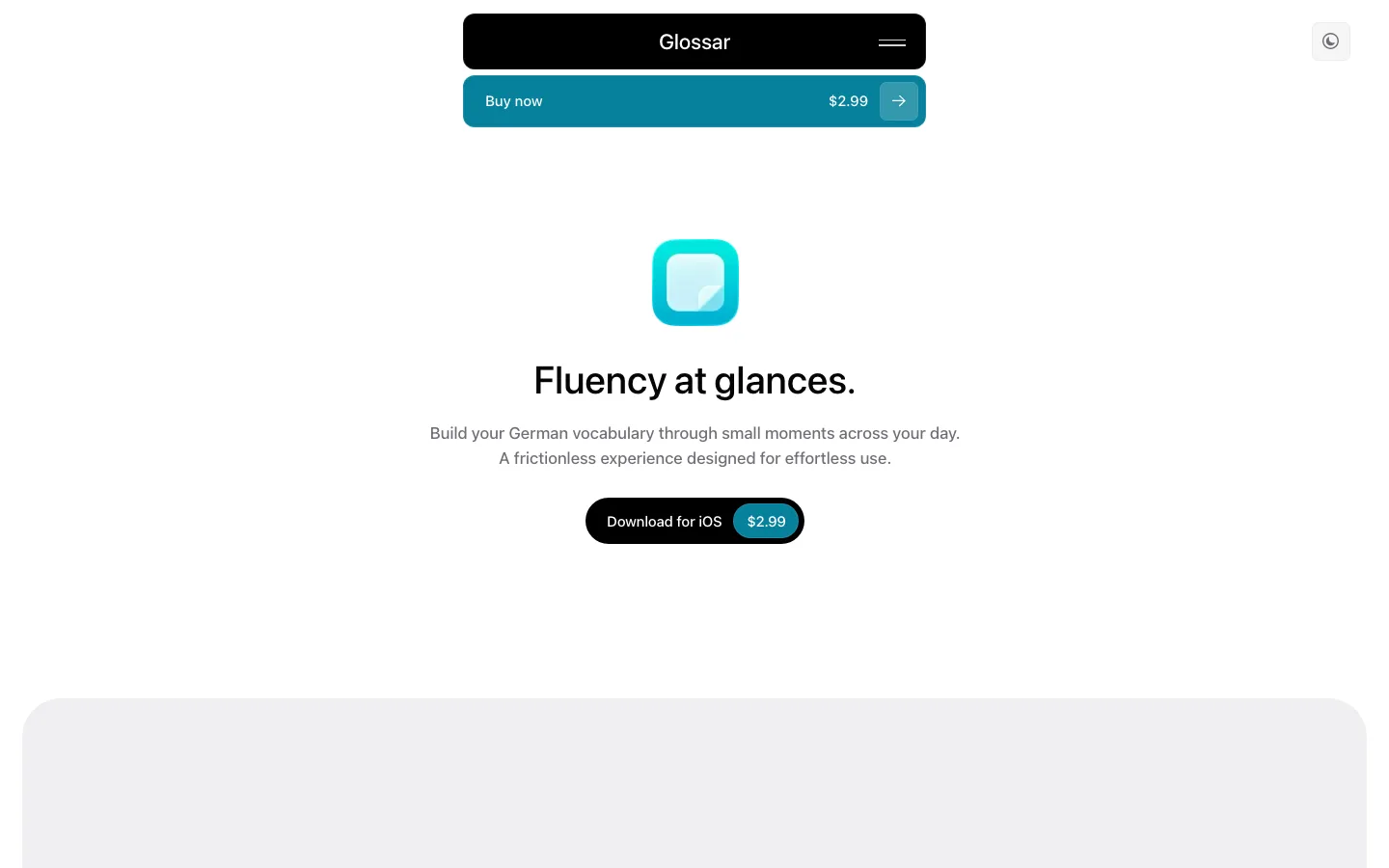 glossar.app — Hero