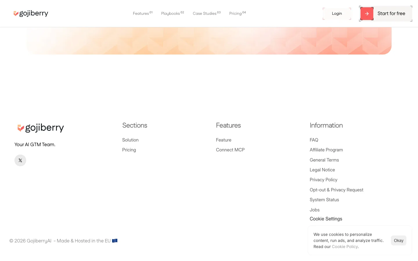gojiberry.ai — Footer