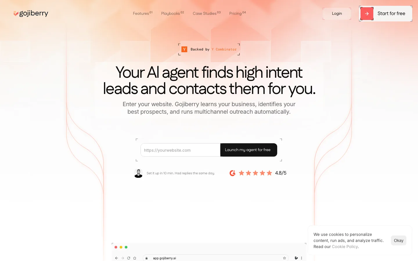gojiberry.ai — Hero