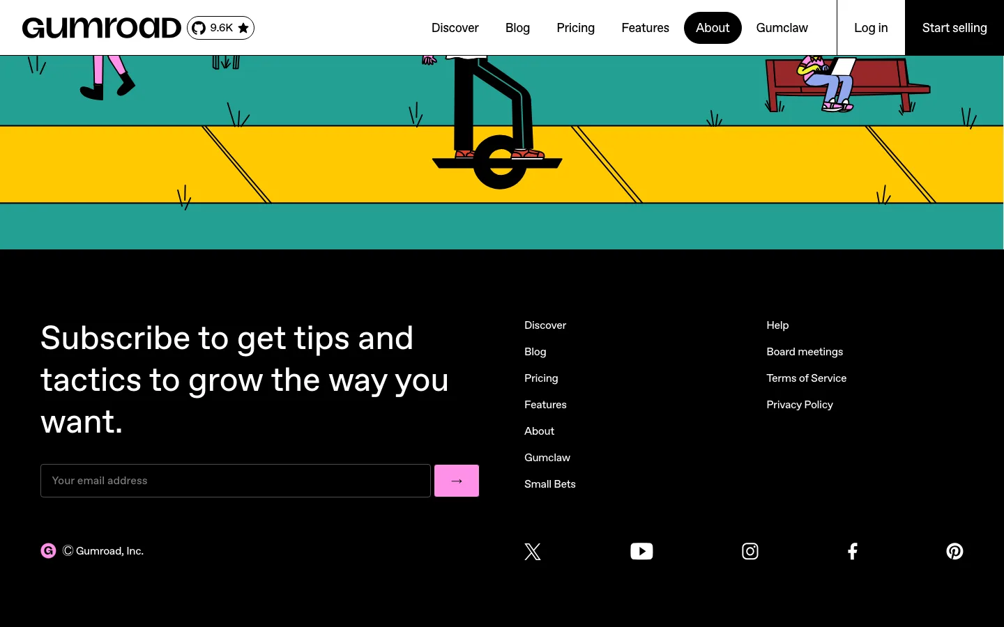 gumroad.com — Footer