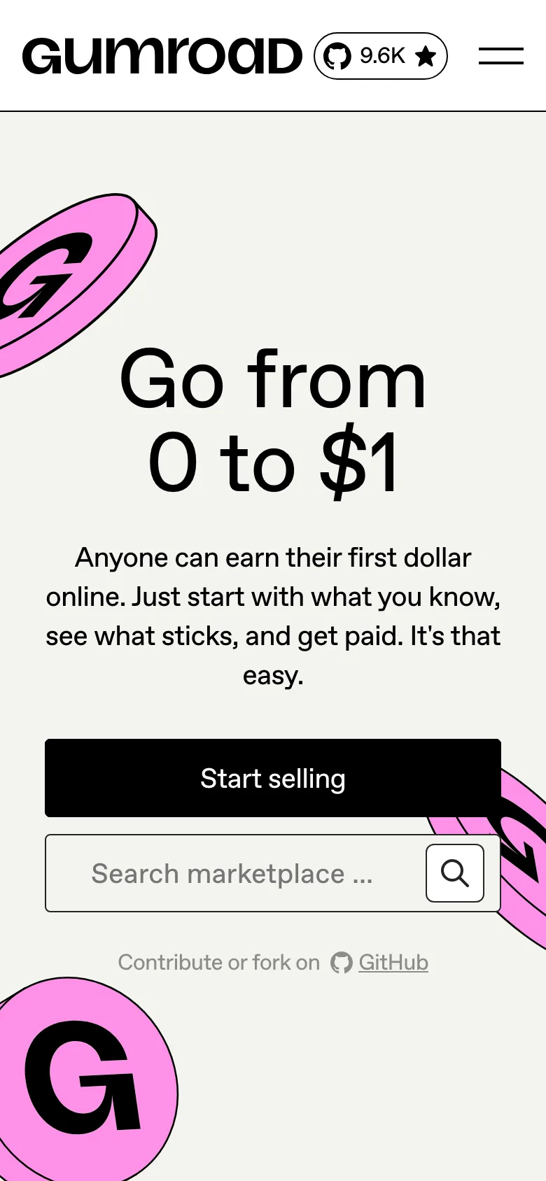 gumroad.com — Mobile
