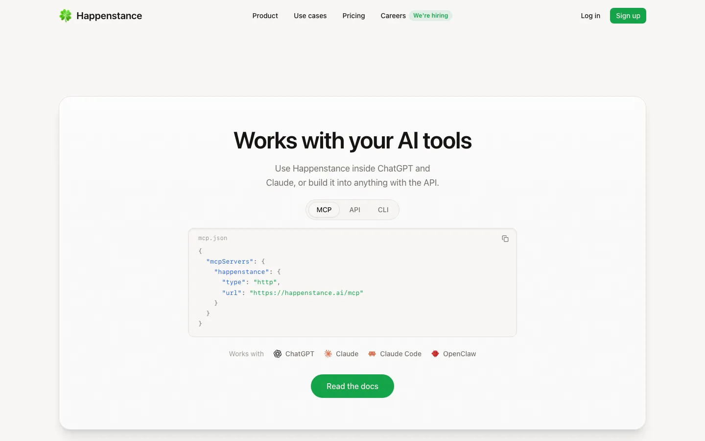 happenstance.ai — Section 1