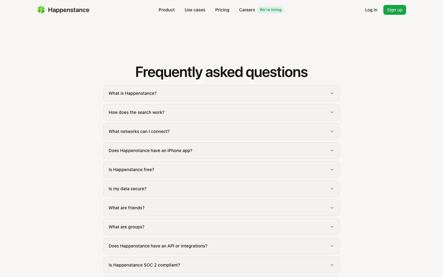 happenstance.ai — Section 2