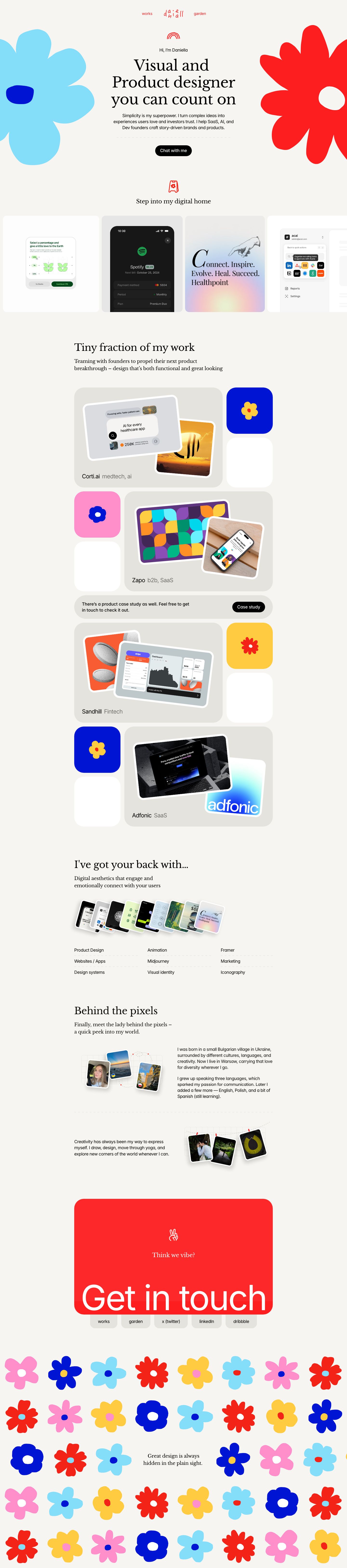 hellodani.co — the captured page