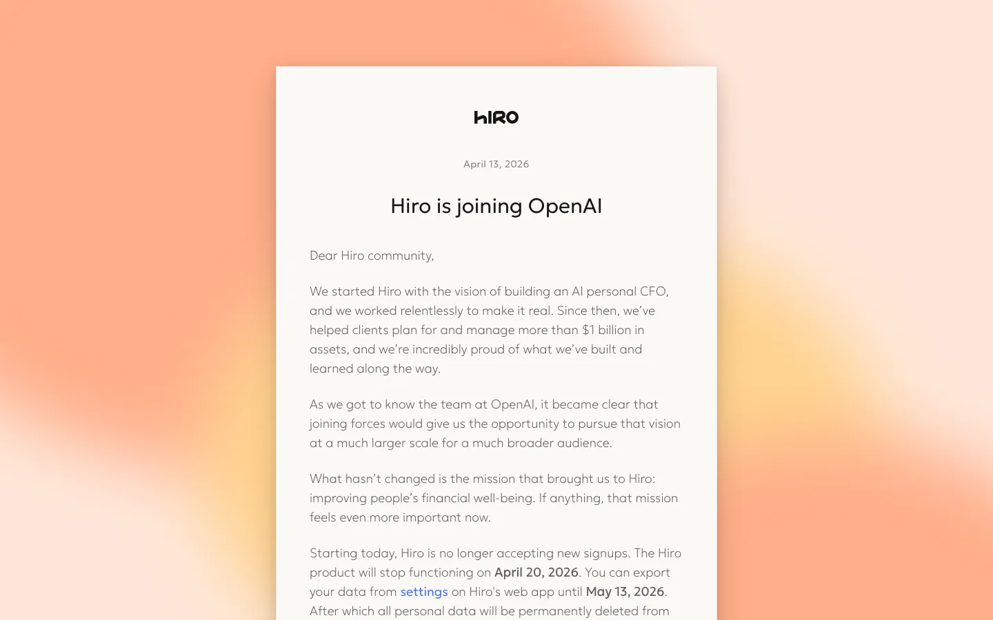 hirofinance.com — Hero