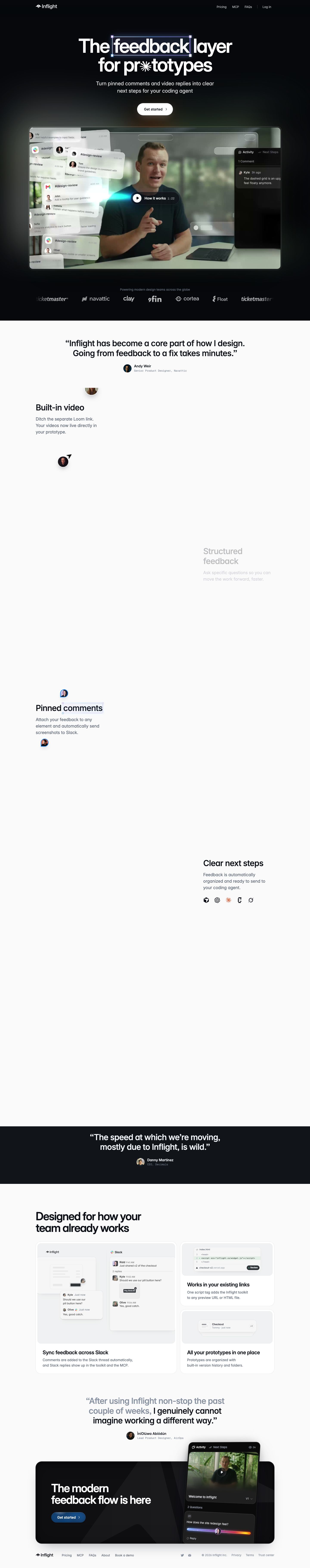 inflight.co — the captured page