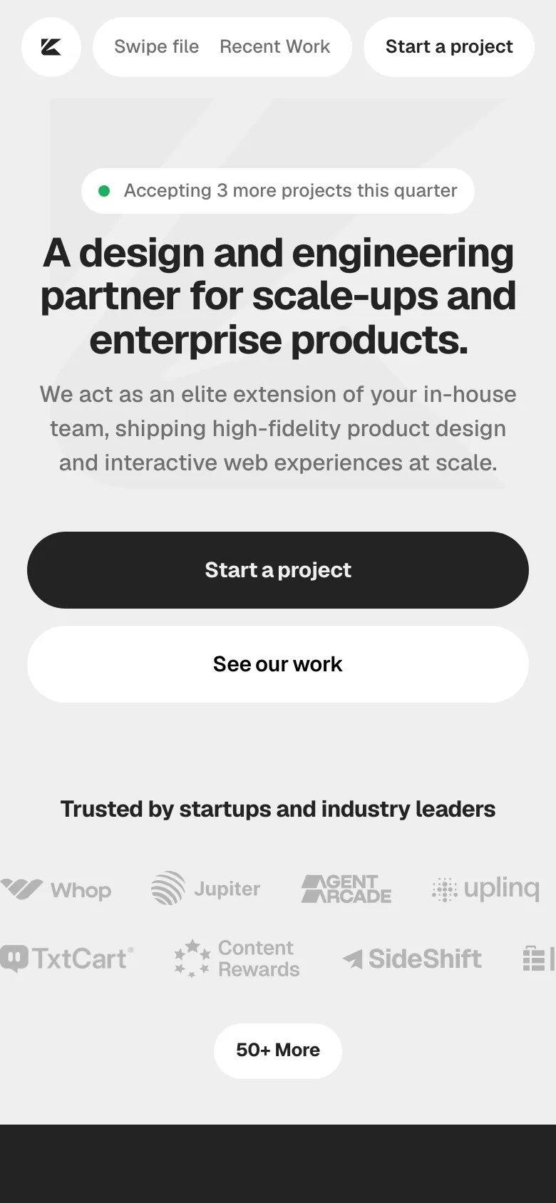 kargul.studio — Mobile