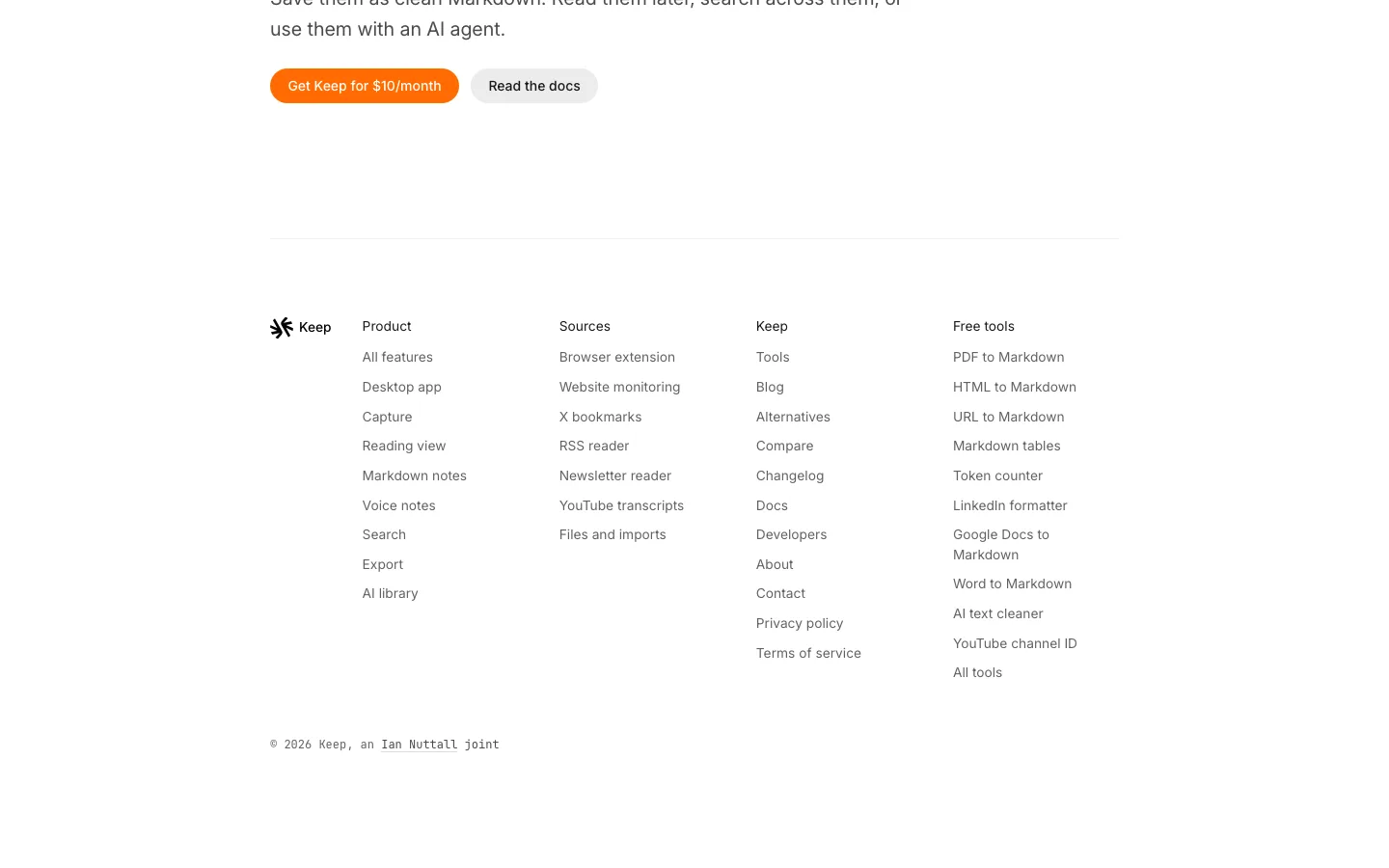 keep.md — Footer