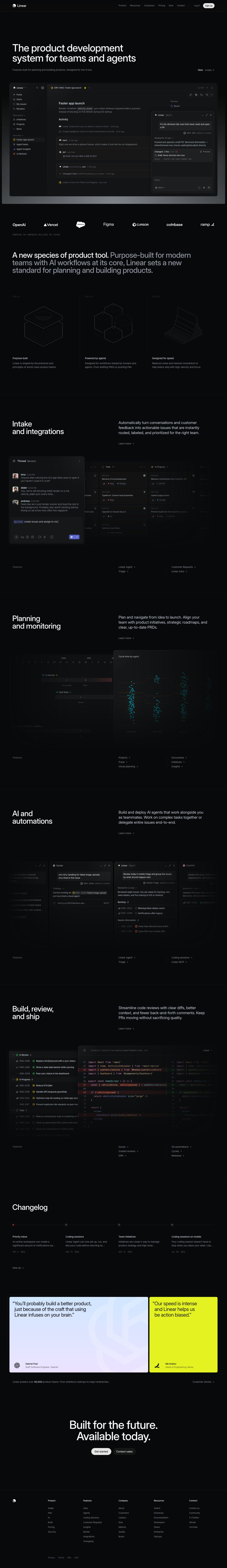 linear.app — the captured page