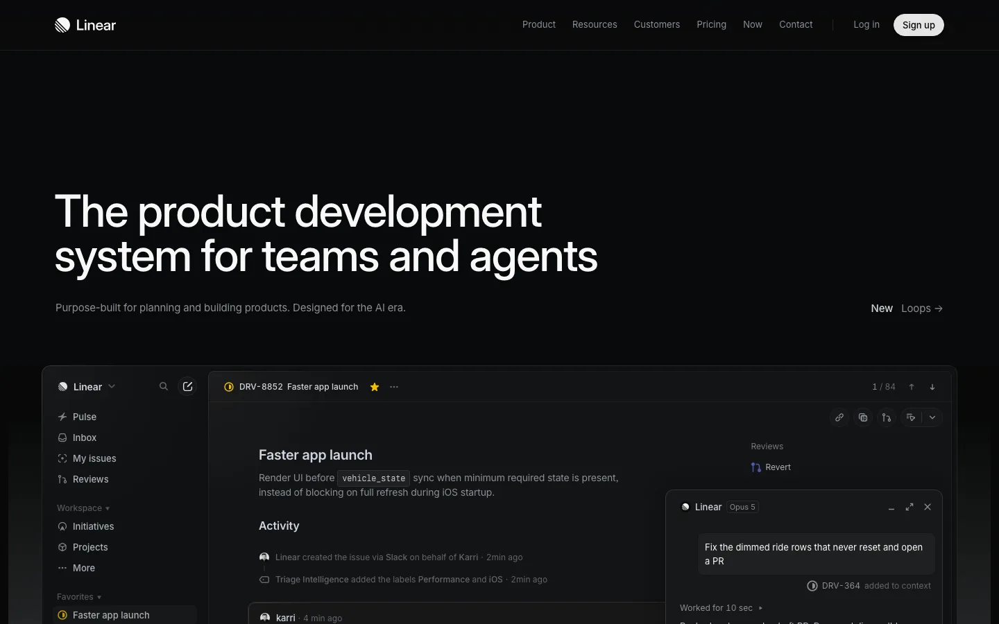 linear.app — Hero