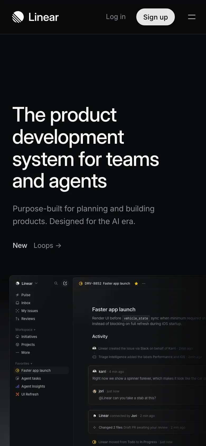 linear.app — Mobile