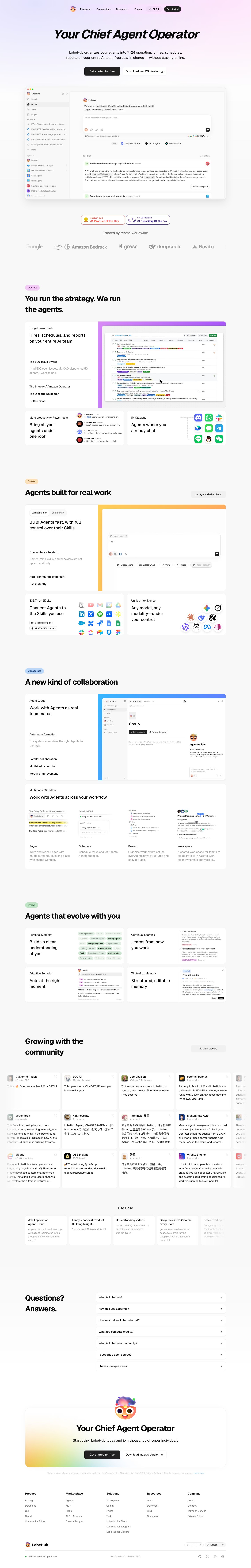 lobehub.com — Full page