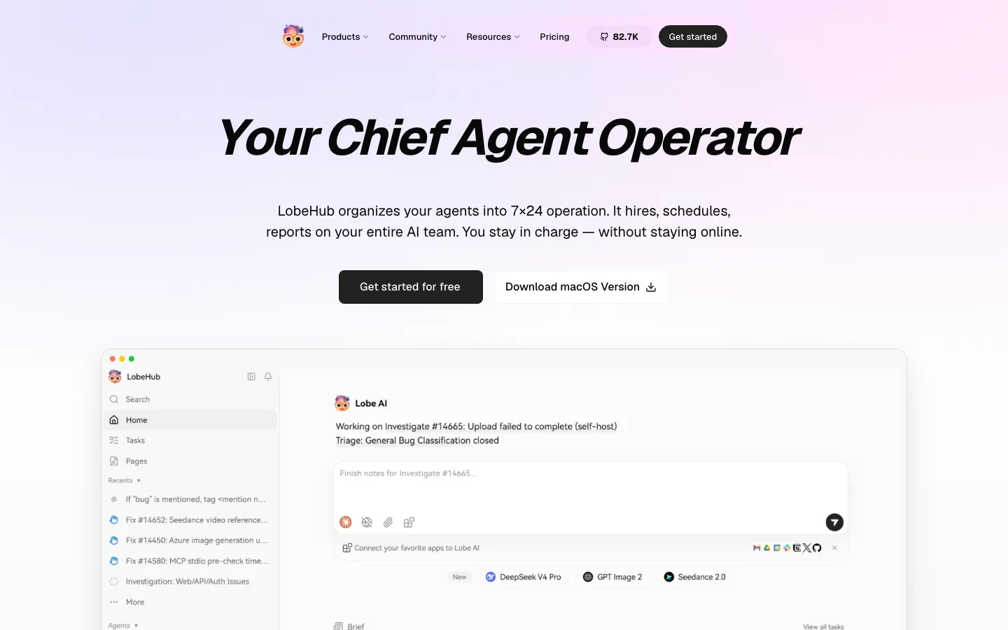lobehub.com — Hero
