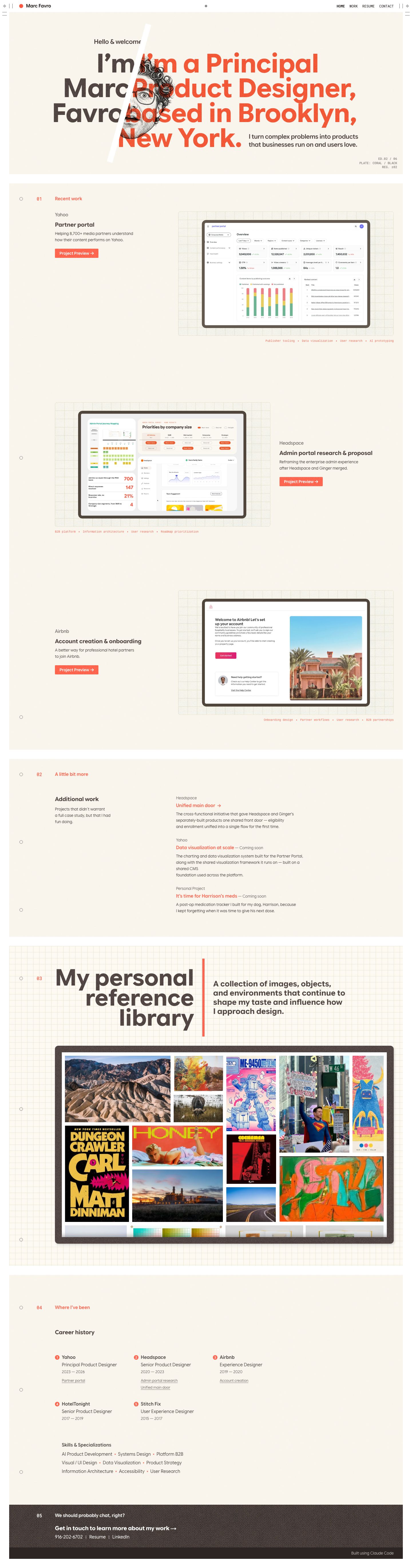 marcfavro.com — Full page