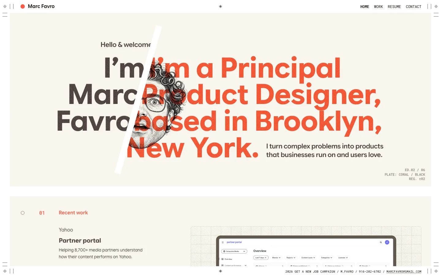 marcfavro.com — Hero