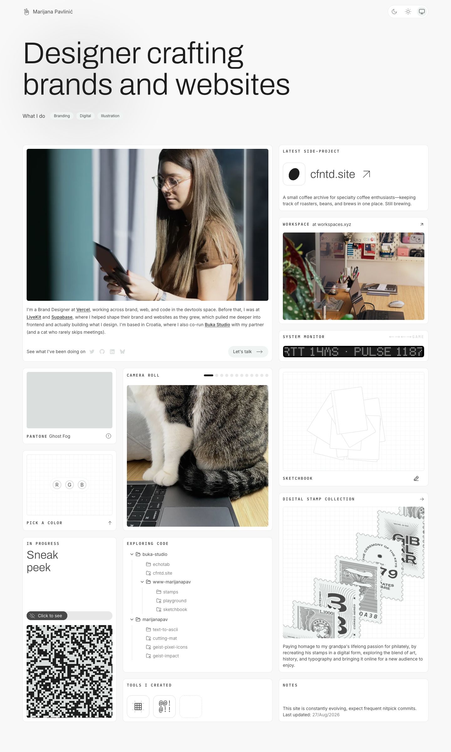 marijanapav.com — Full page