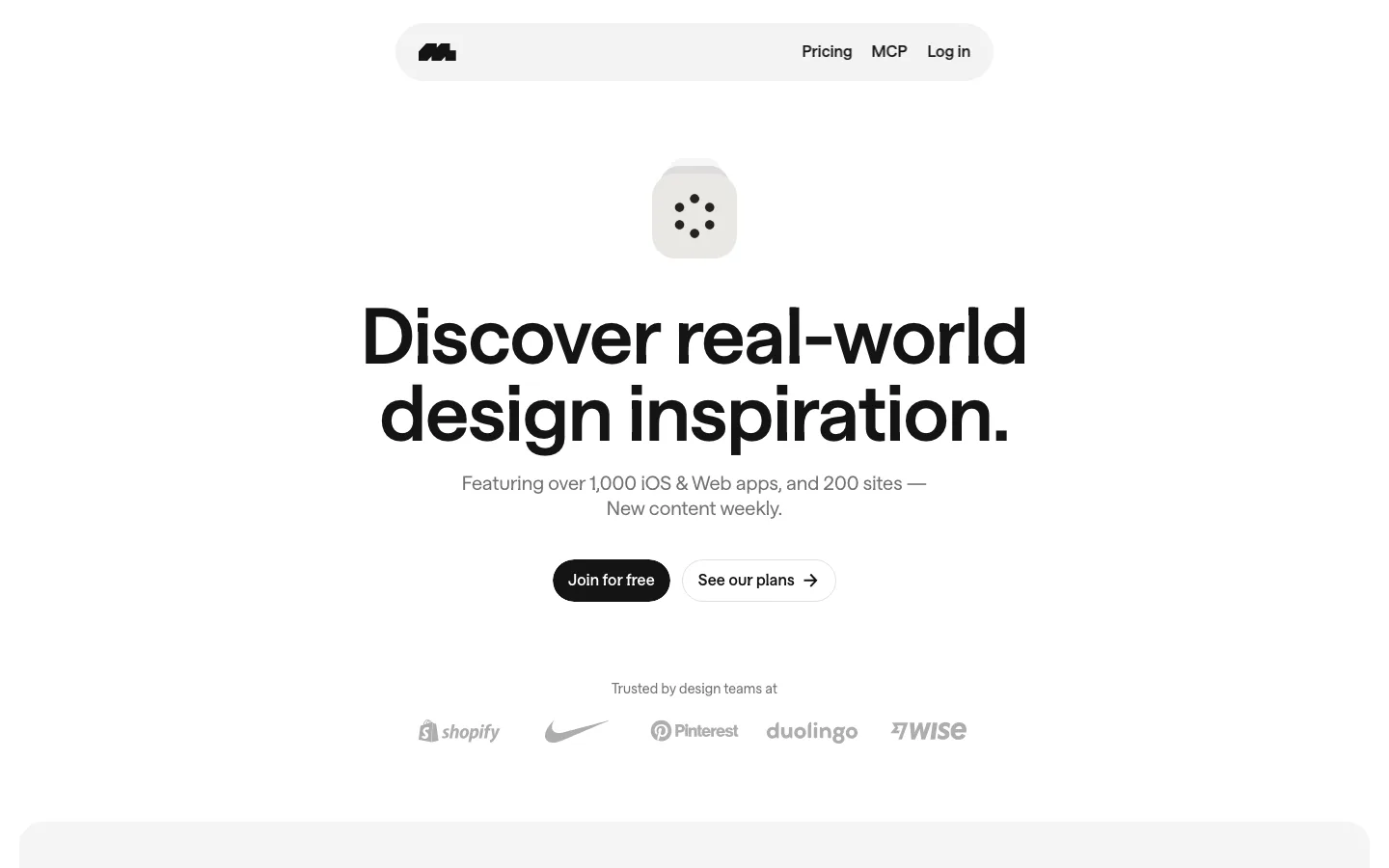mobbin.com — Hero