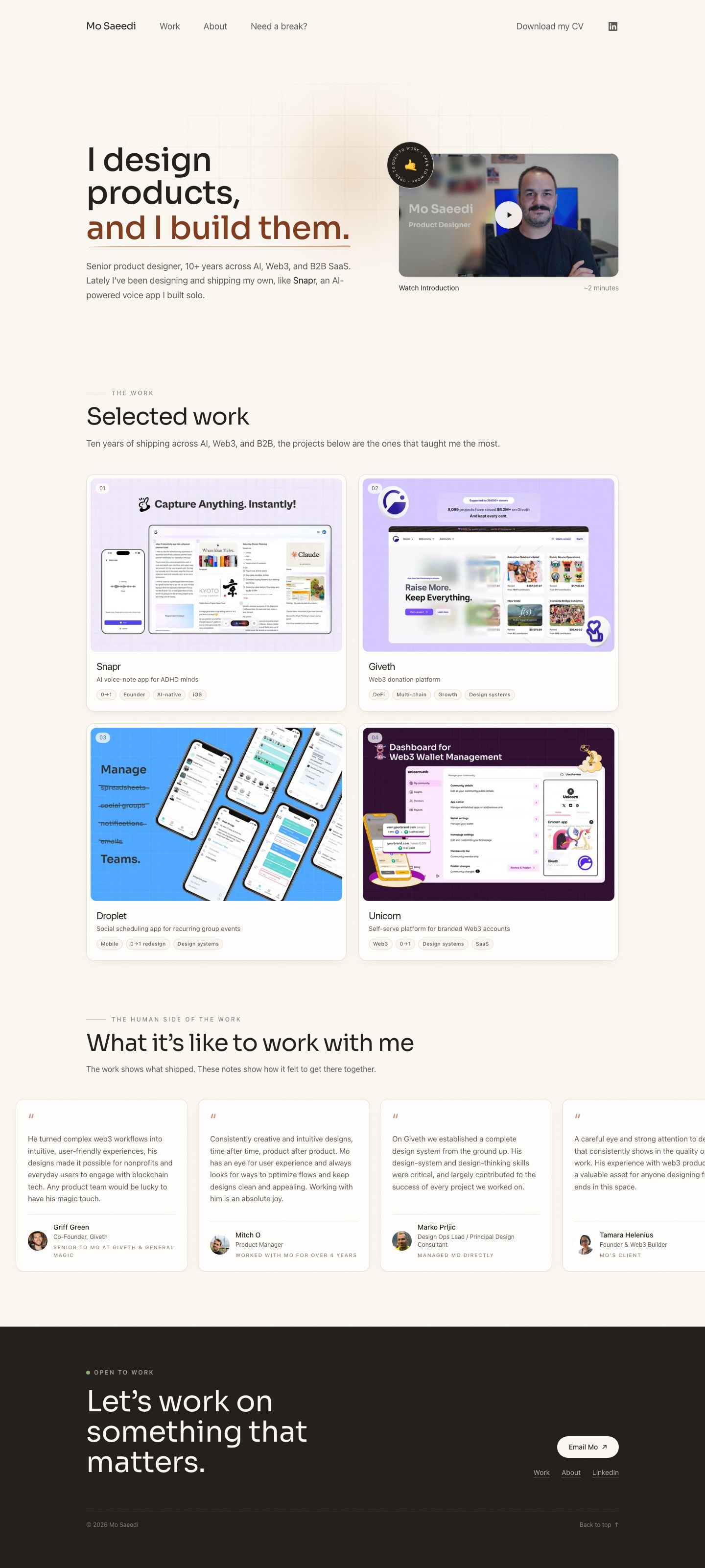 mosaeedi.com — the captured page