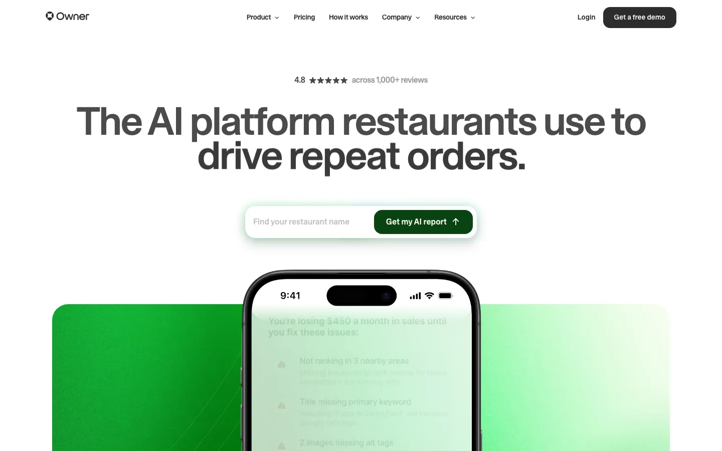 owner.com — Hero