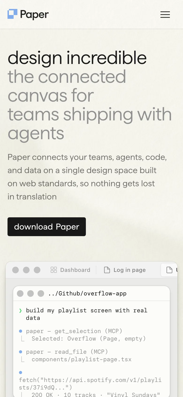 paper.design — Mobile