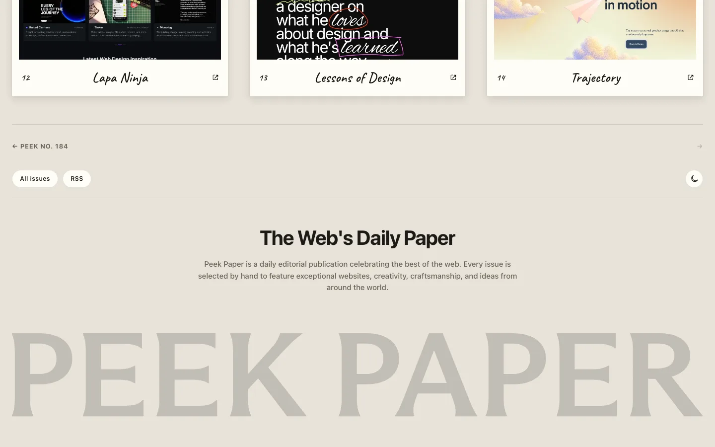 peekpaper.com — Footer