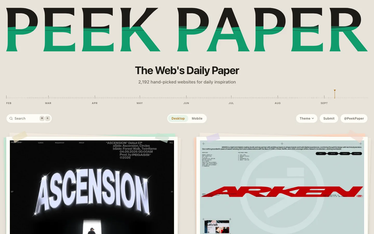 peekpaper.com — Hero