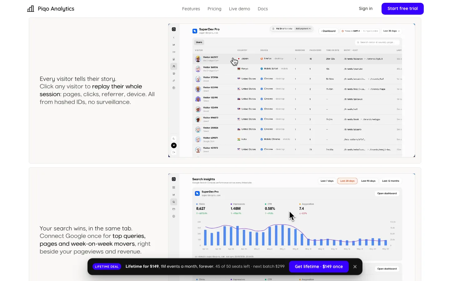 piqo.app — Section 1